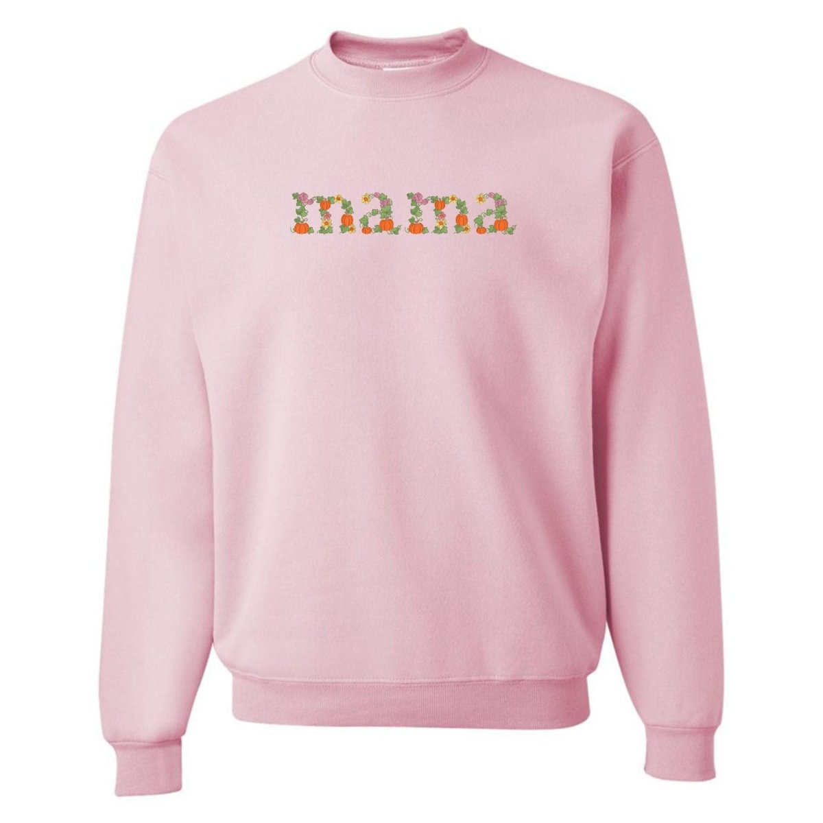 'Fall Floral Mama' Embroidered Crewneck Sweatshirt - United Monograms