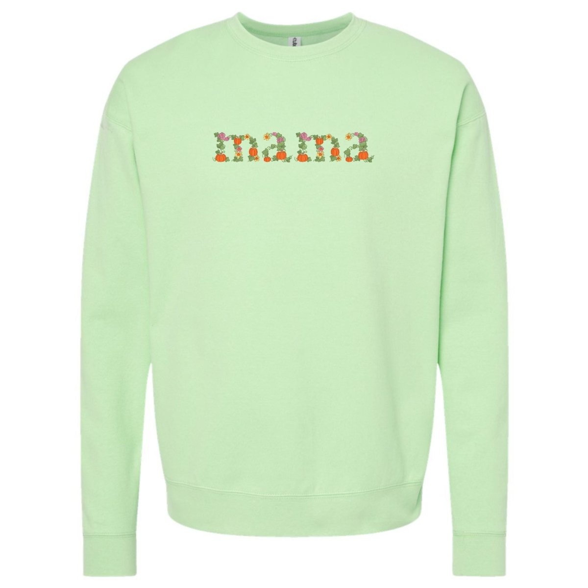 'Fall Floral Mama' Embroidered Crewneck Sweatshirt - United Monograms