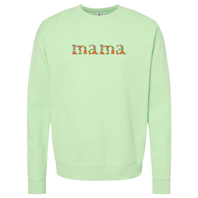 'Fall Floral Mama' Embroidered Crewneck Sweatshirt - United Monograms