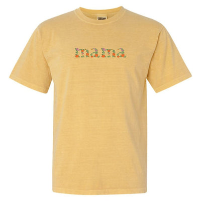'Fall Floral Mama' Embroidered T-Shirt - United Monograms