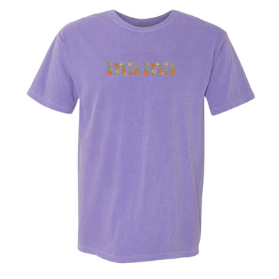 'Fall Floral Mama' Embroidered T-Shirt - United Monograms