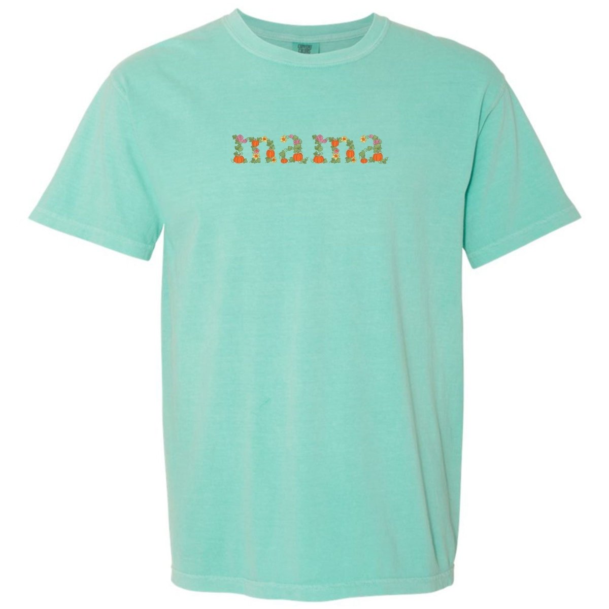 'Fall Floral Mama' Embroidered T-Shirt - United Monograms