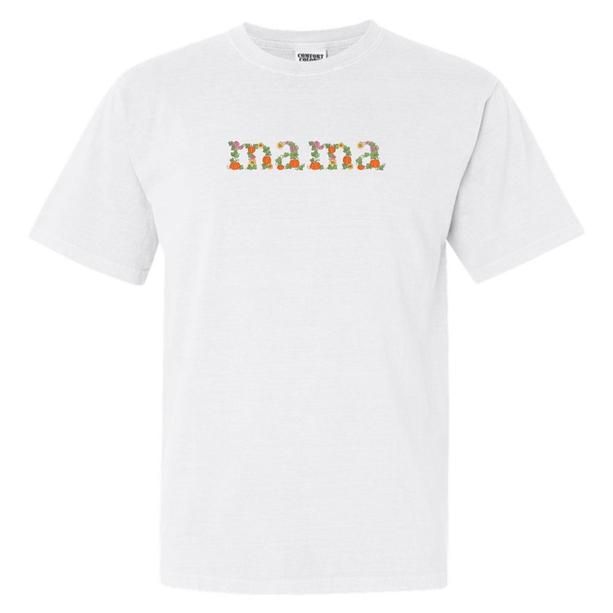 'Fall Floral Mama' Embroidered T-Shirt - United Monograms