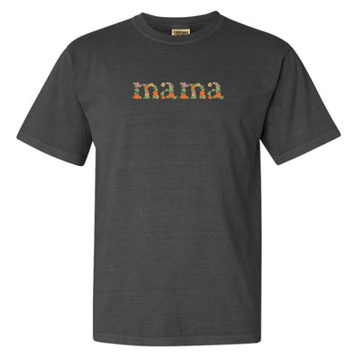 'Fall Floral Mama' Embroidered T-Shirt - United Monograms