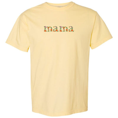 'Fall Floral Mama' Embroidered T-Shirt - United Monograms