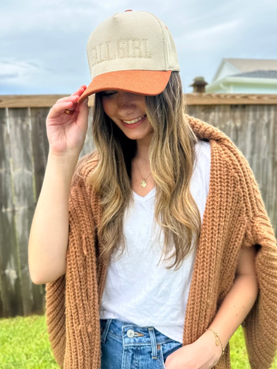 'Fall Girl' Corduroy Hat - United Monograms