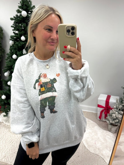 'Fashion Santa' Crewneck Sweatshirt - United Monograms