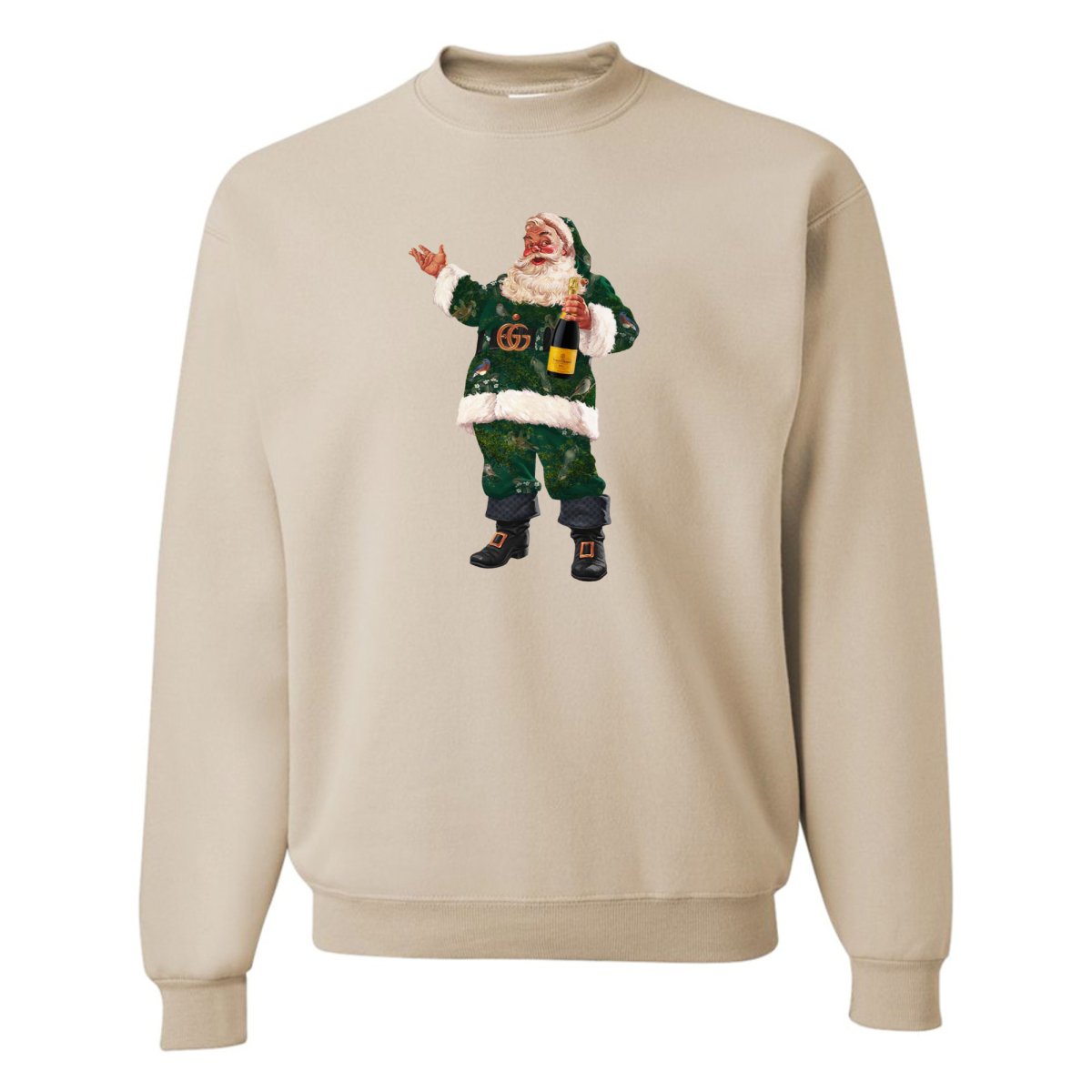 'Fashion Santa' Crewneck Sweatshirt - United Monograms
