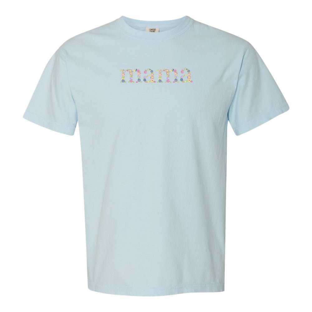 'Floral Mama' Comfort Colors T-Shirt - United Monograms