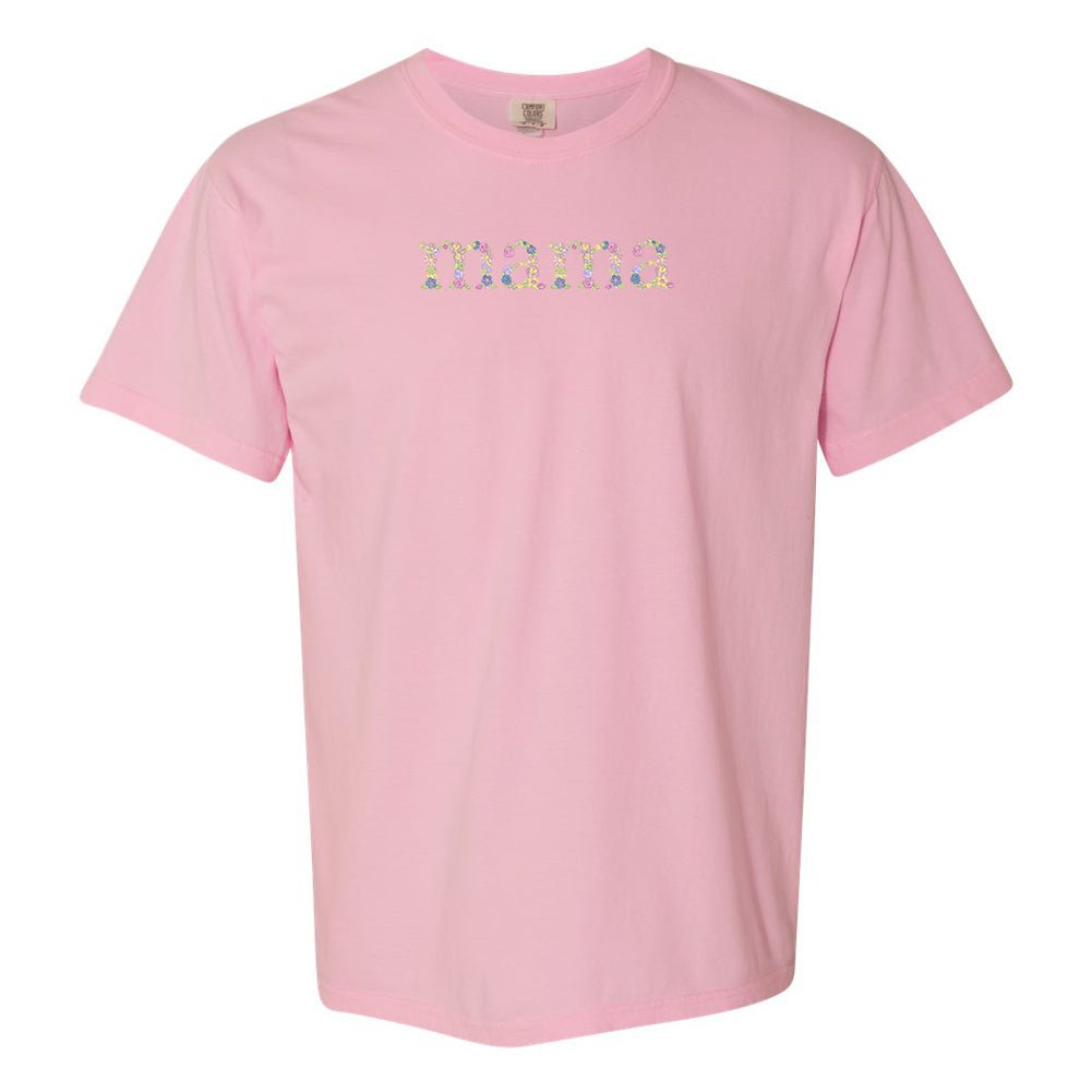 'Floral Mama' Comfort Colors T-Shirt - United Monograms