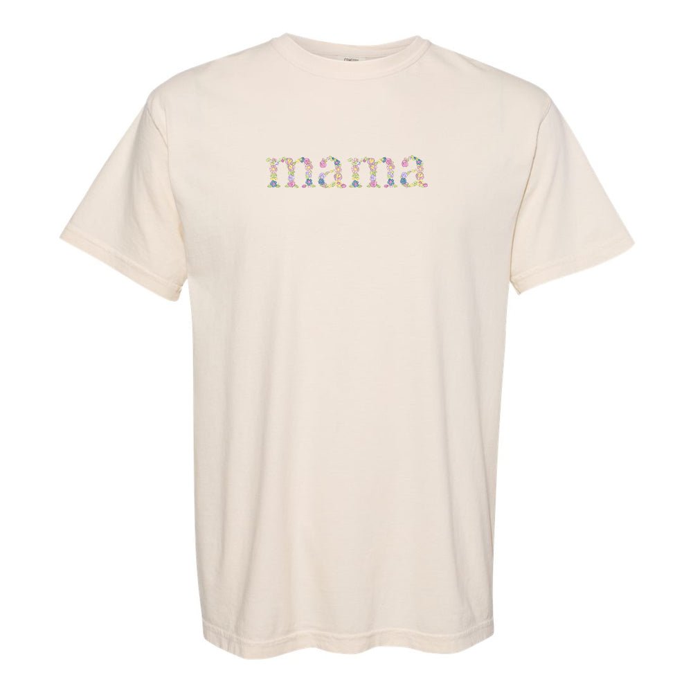 'Floral Mama' Comfort Colors T-Shirt - United Monograms