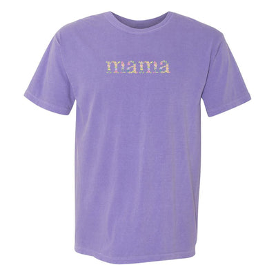 'Floral Mama' Comfort Colors T-Shirt - United Monograms