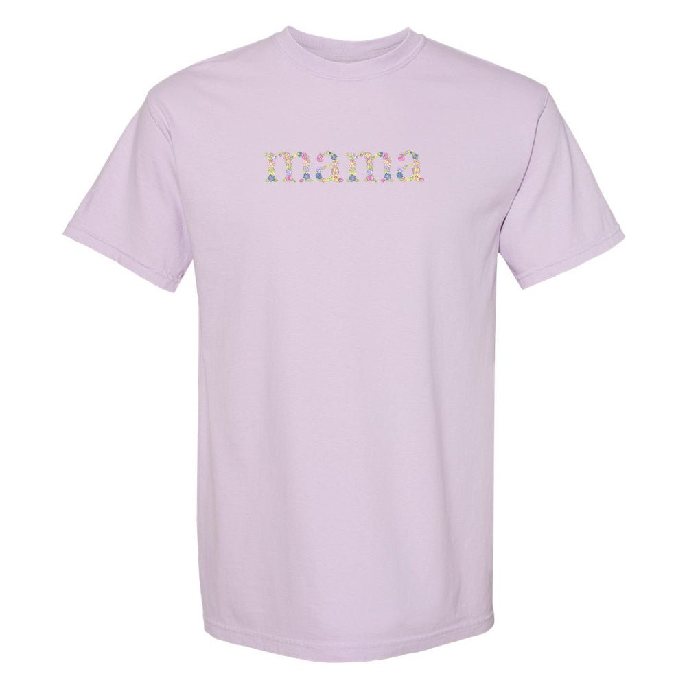 'Floral Mama' Comfort Colors T-Shirt - United Monograms