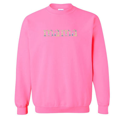 'Floral Mama' Crewneck Sweatshirt - United Monograms