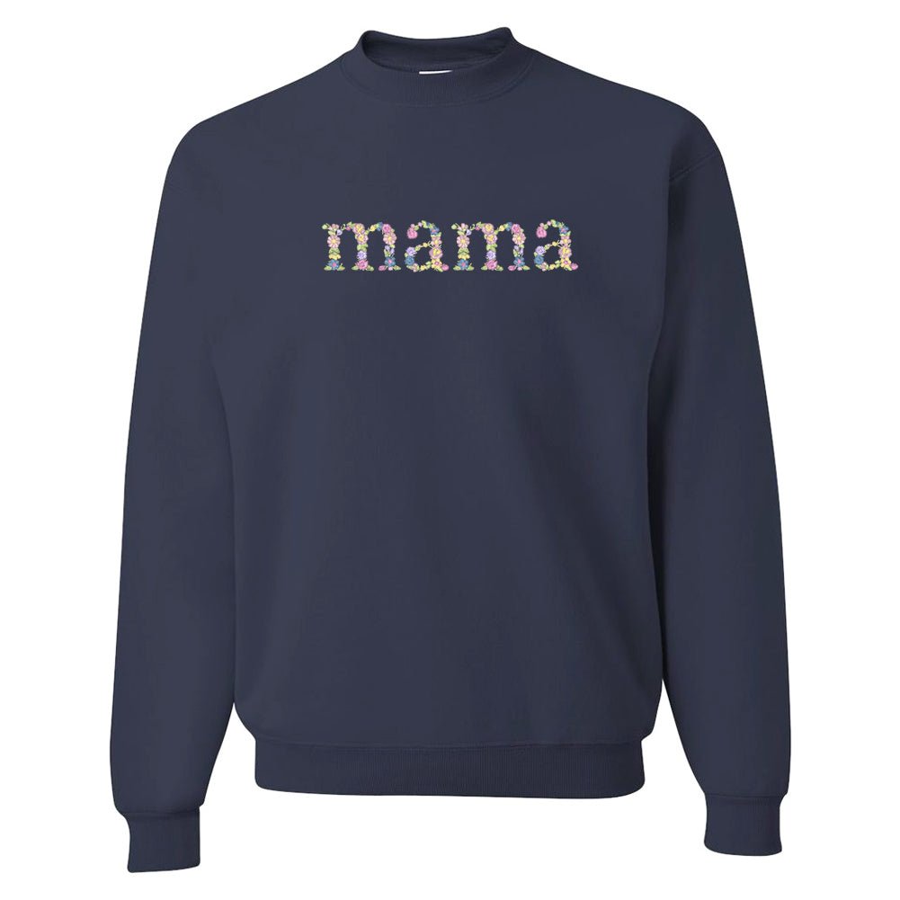 'Floral Mama' Crewneck Sweatshirt - United Monograms