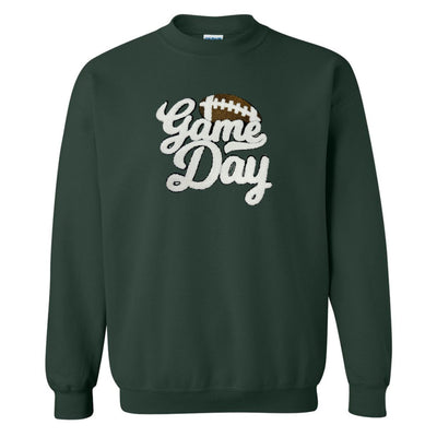 Football 'Game Day' Letter Patch Crewneck Sweatshirt - United Monograms