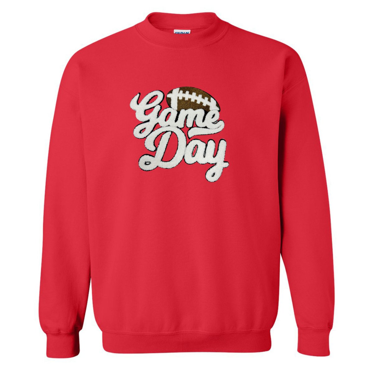 Football 'Game Day' Letter Patch Crewneck Sweatshirt - United Monograms