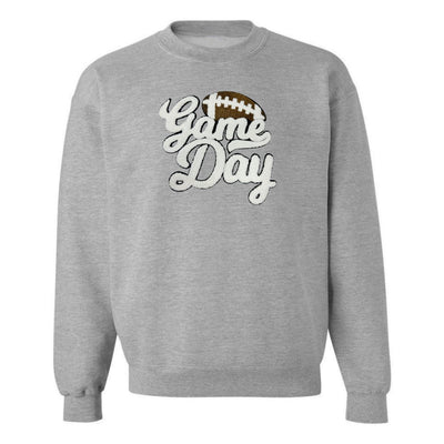 Football 'Game Day' Letter Patch Crewneck Sweatshirt - United Monograms