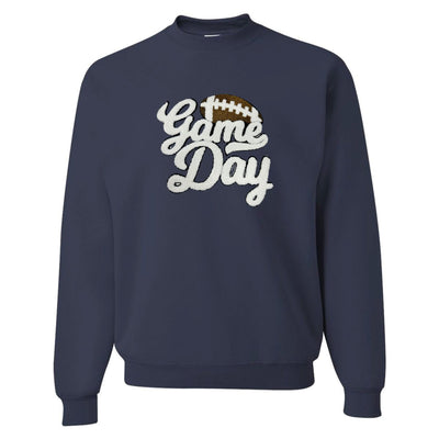 Football 'Game Day' Letter Patch Crewneck Sweatshirt - United Monograms