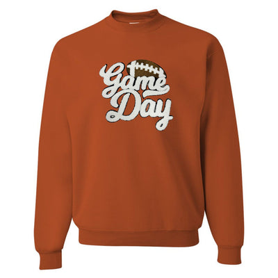 Football 'Game Day' Letter Patch Crewneck Sweatshirt - United Monograms