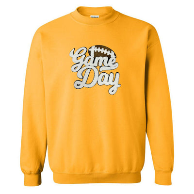 Football 'Game Day' Letter Patch Crewneck Sweatshirt - United Monograms