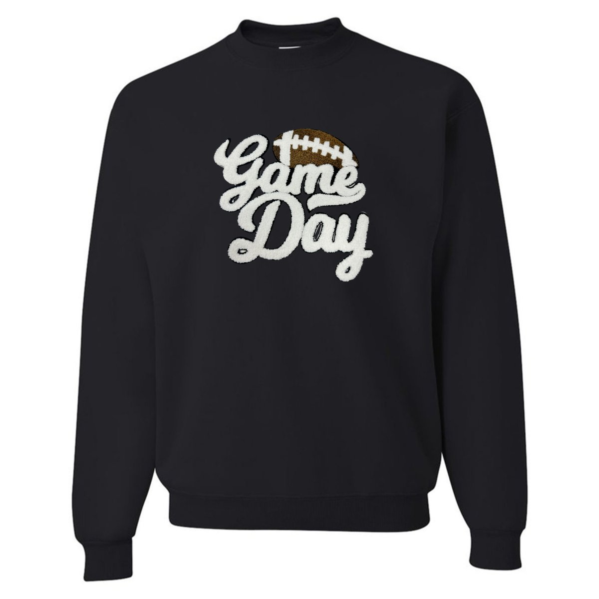 Football 'Game Day' Letter Patch Crewneck Sweatshirt - United Monograms