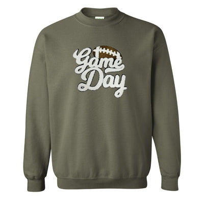 Football 'Game Day' Letter Patch Crewneck Sweatshirt - United Monograms