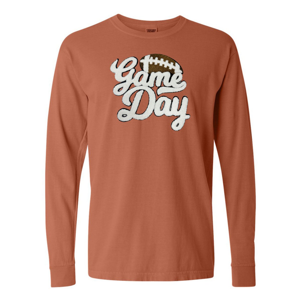 Football 'Game Day' Letter Patch Long Sleeve T-Shirt - United Monograms
