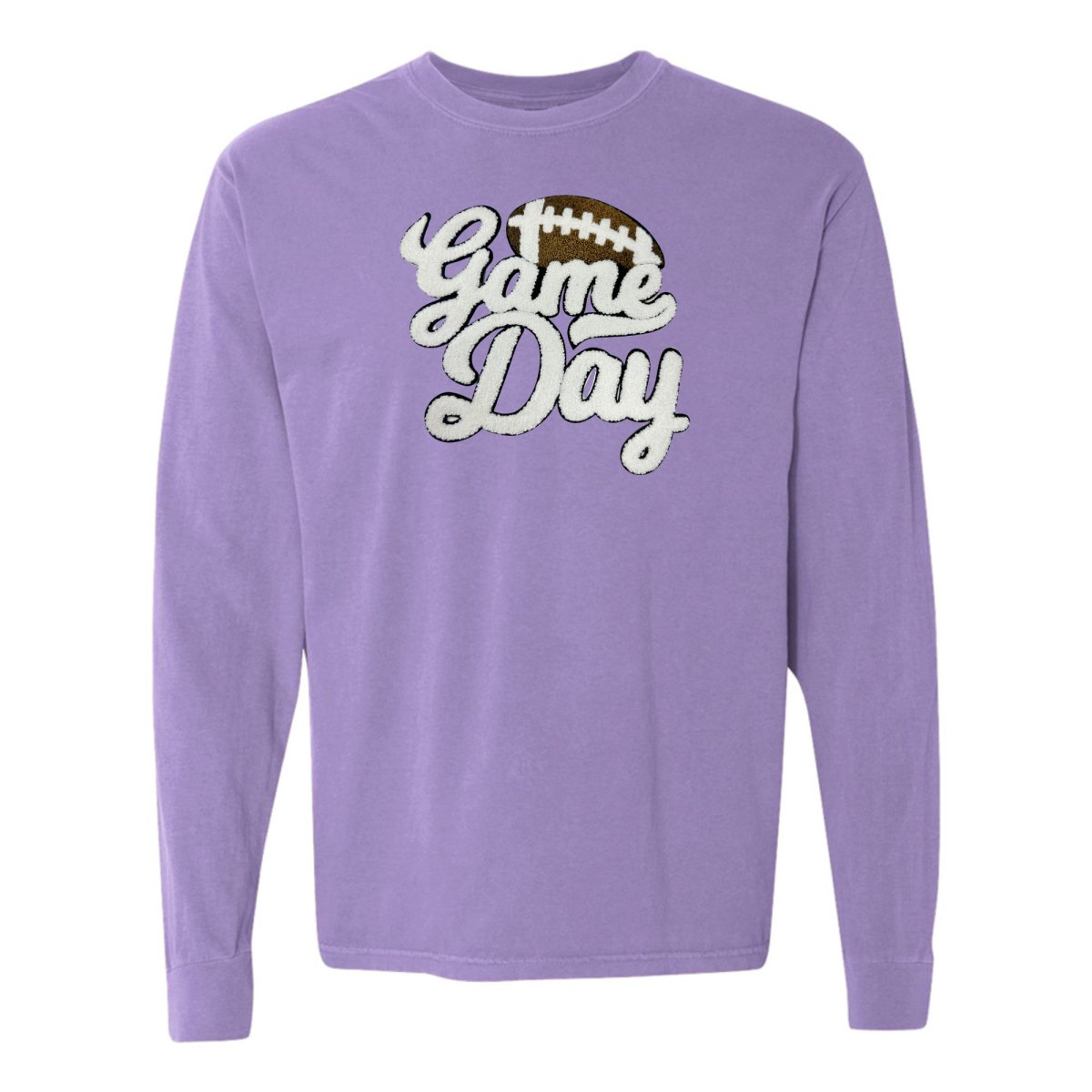 Football 'Game Day' Letter Patch Long Sleeve T-Shirt - United Monograms