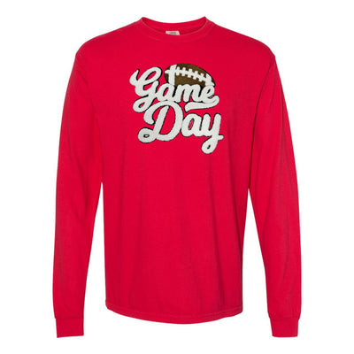 Football 'Game Day' Letter Patch Long Sleeve T-Shirt - United Monograms