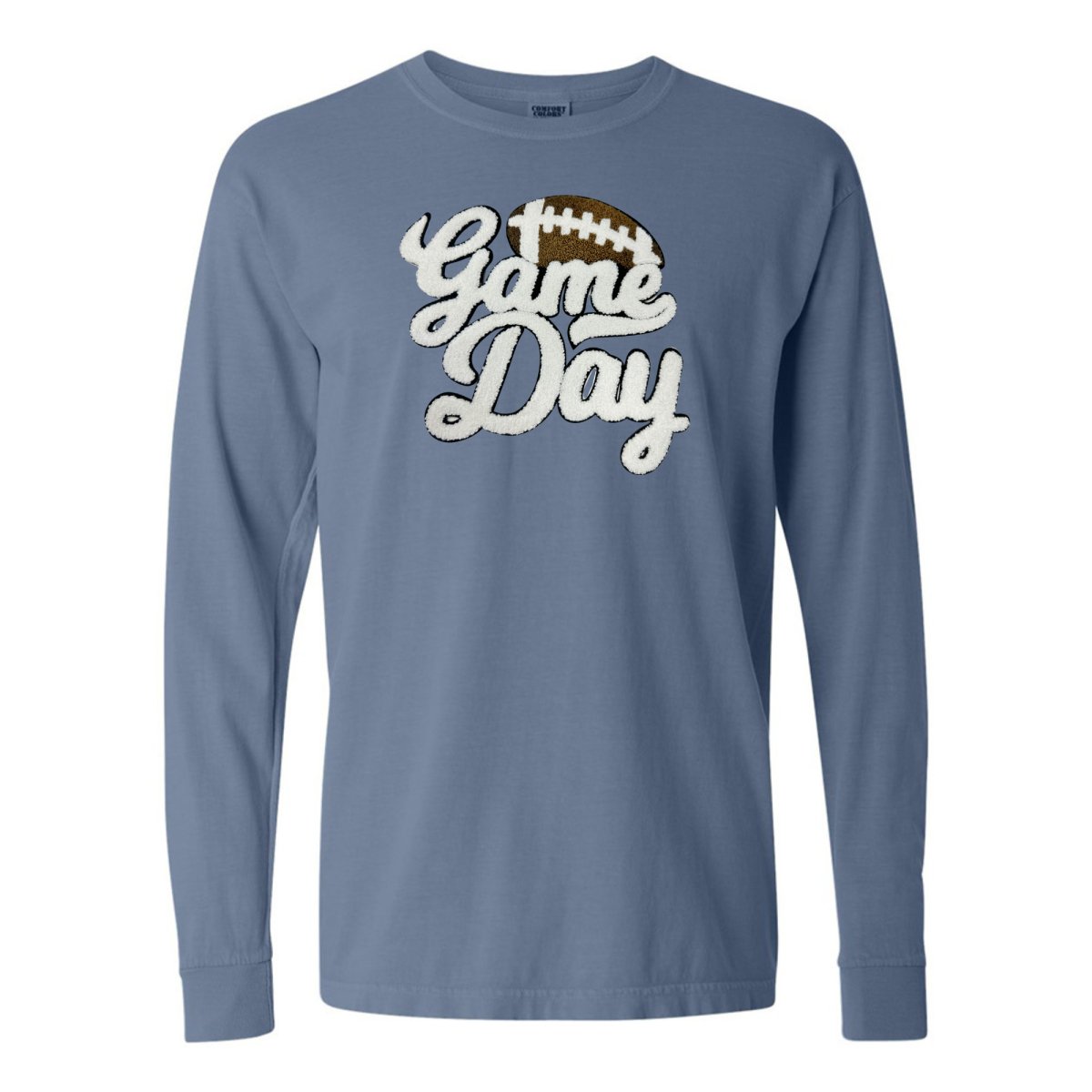 Football 'Game Day' Letter Patch Long Sleeve T-Shirt - United Monograms
