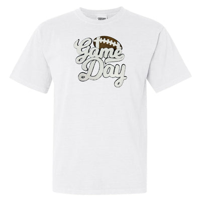 Football 'Game Day' Letter Patch T-Shirt - United Monograms