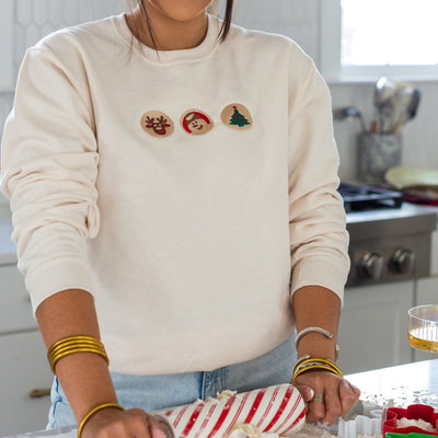 ‘For the Designated Cookie Baker’ Embroidered Crewneck Sweatshirt - United Monograms