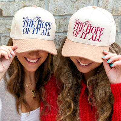 'For The Hope Of It All' Lyrics Corduroy Hat - United Monograms
