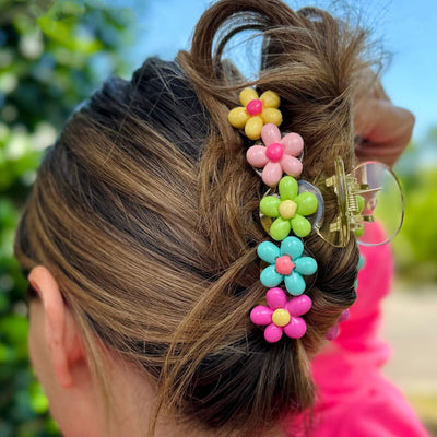 *FREE with Teacher/Nurse Orders $60+* Flower Bouquet Hair Claw Clip - United Monograms