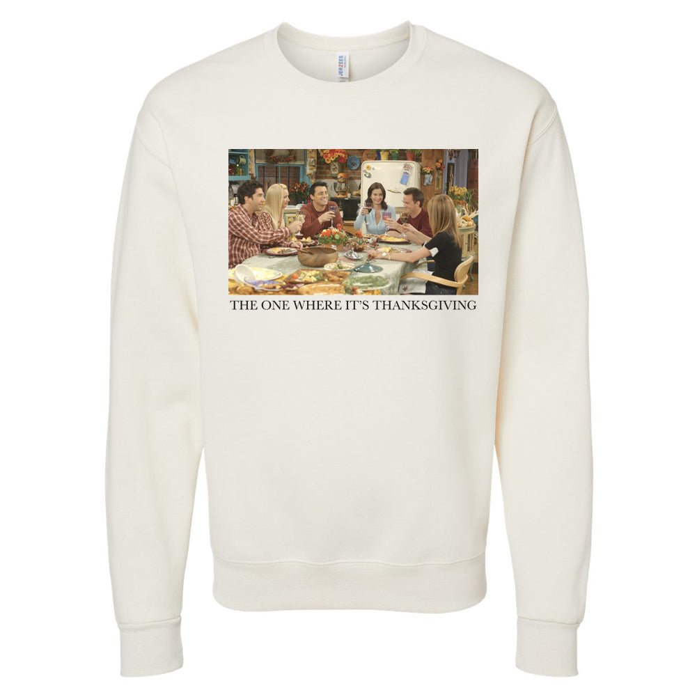 'Friends Thanksgiving Scenes' Crewneck Sweatshirt - United Monograms