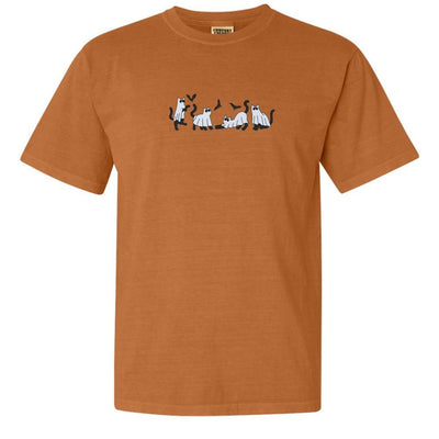 'Ghost Cats' Embroidered T-Shirt - United Monograms