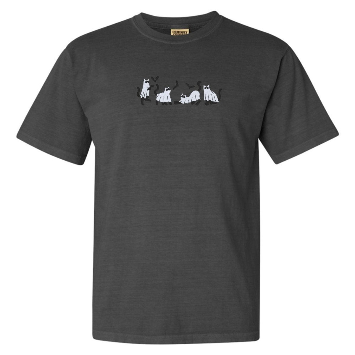'Ghost Cats' Embroidered T-Shirt - United Monograms