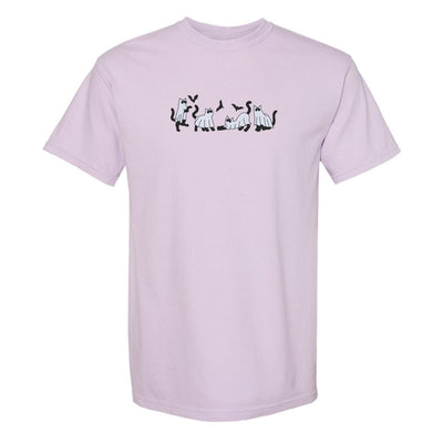 'Ghost Cats' Embroidered T-Shirt - United Monograms
