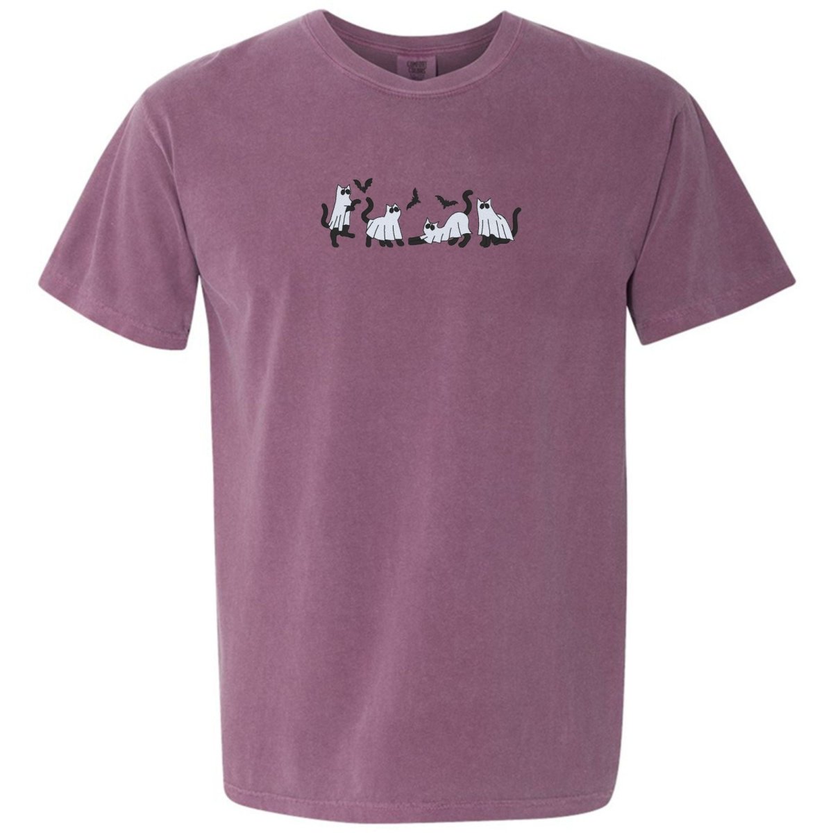 'Ghost Cats' Embroidered T-Shirt - United Monograms