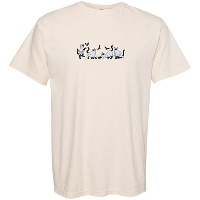'Ghost Cats' Embroidered T-Shirt - United Monograms