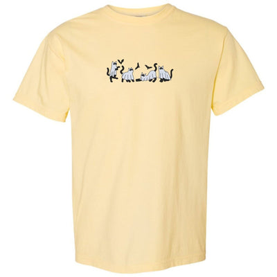 'Ghost Cats' Embroidered T-Shirt - United Monograms