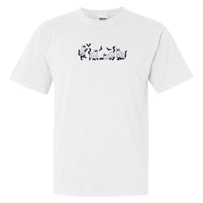 'Ghost Cats' Embroidered T-Shirt - United Monograms