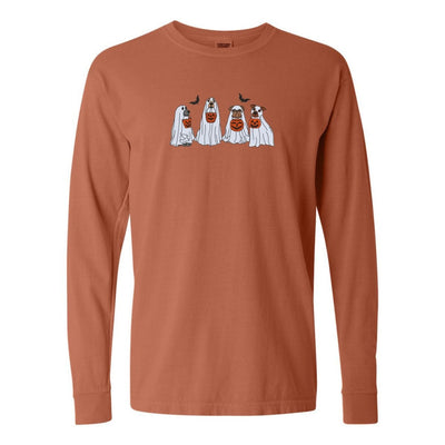 'Ghost Dogs' Embroidered Long Sleeve T-Shirt - United Monograms