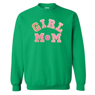Girl Mom Letter Patch Sweatshirt - United Monograms