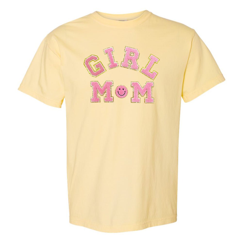 Girl Mom Letter Patch T-Shirt - United Monograms