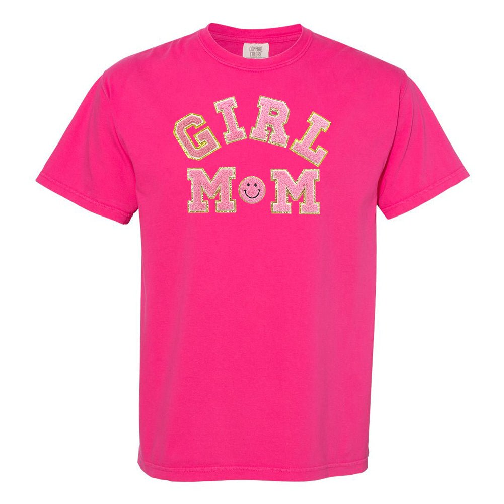 Girl Mom Letter Patch T-Shirt - United Monograms