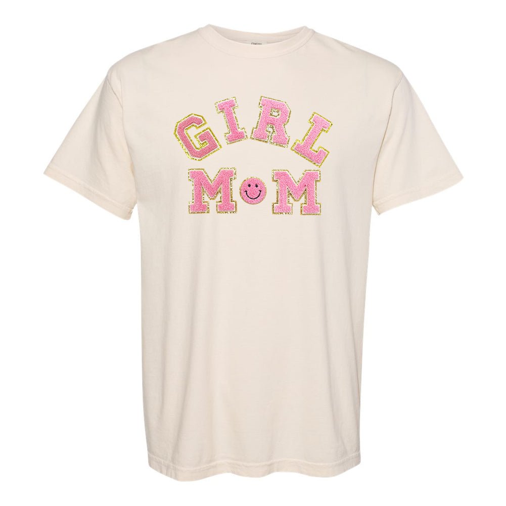 Girl Mom Letter Patch T-Shirt - United Monograms