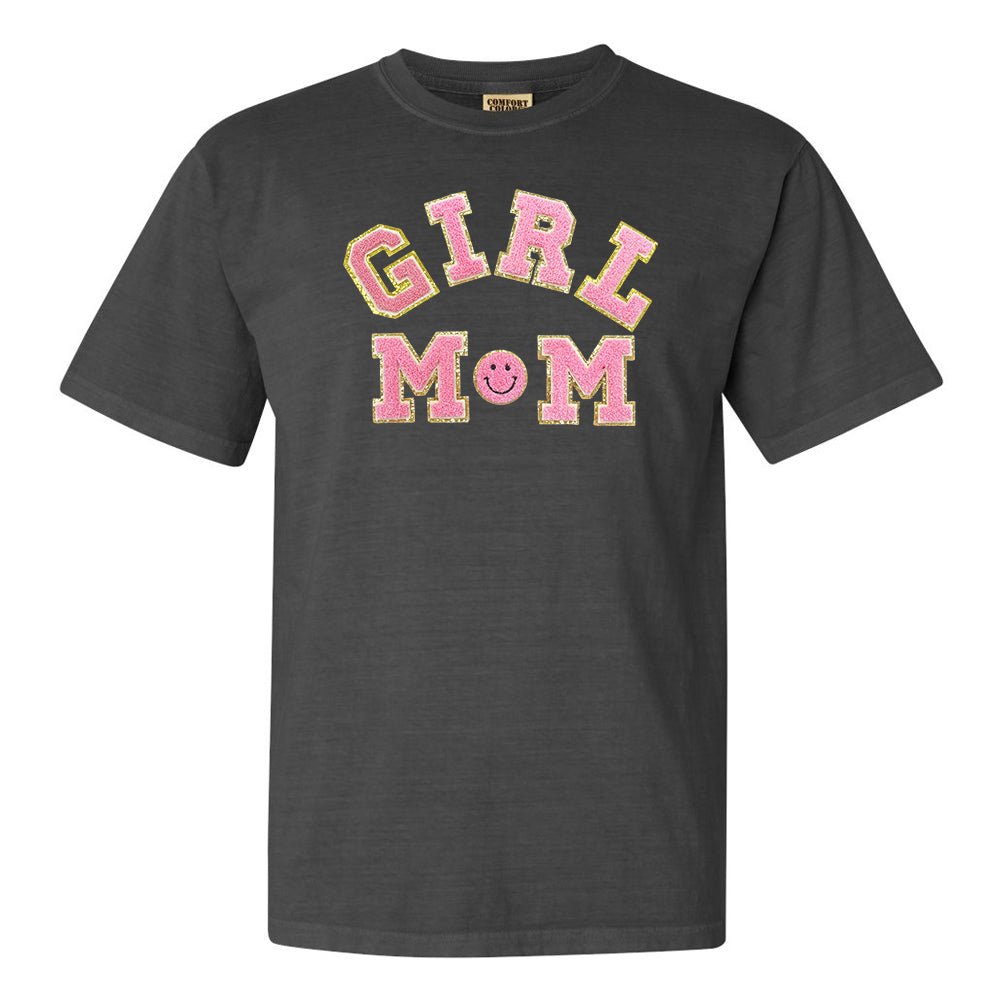 Girl Mom Letter Patch T-Shirt - United Monograms