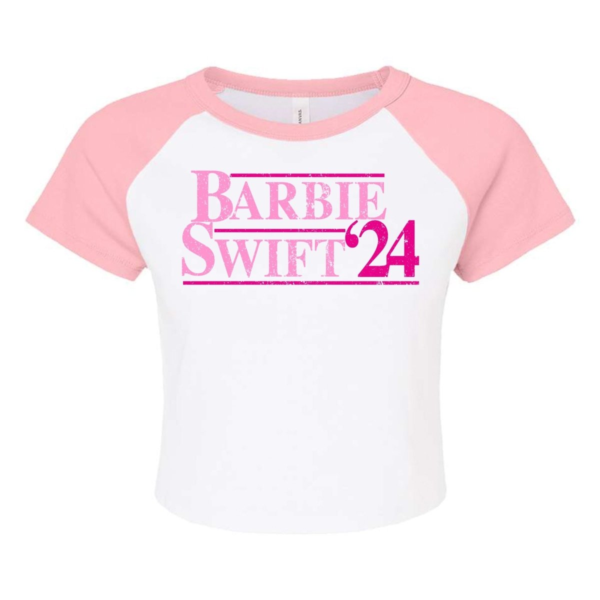 'Girly Campaign '24' Raglan Baby Tee - United Monograms